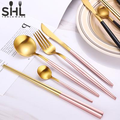 China Sustainable Luxury Nordic Flatware Set Stainless Steel Flatware Sets Silver Wedding Flatware for sale