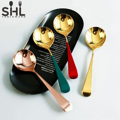 China Newest Design Sustainable Tea Coffee Sugar Spoon Salt Coffee Honey Spoon Dessert Salad Tableware for sale