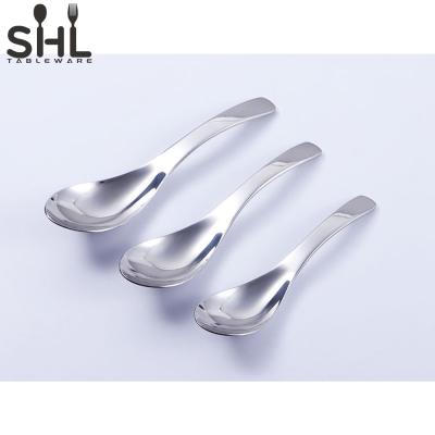 China Sustainable Round Spoon Wholesale Custom Durable Round Stainless Steel Tea Spoon for sale