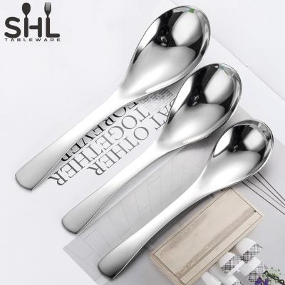 China Sustainable Stylish Reusable Flatware Utensils Cutlery Spoons Stainless Steel for sale