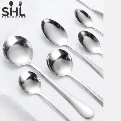 China Sustainable Hot Sales Flatware Different Size Stainless Steel Spoon Set for sale