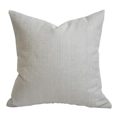 China Tino Solid Sliver Plain Decor Luxury Jacquard Cushion Cover Modern Anti-pilling Cushion Cover for sale