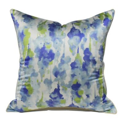 China Anti-pilling Amazon jacquard watercolor style 50*50cm hot sale luxury cushion cover for decoration for sale