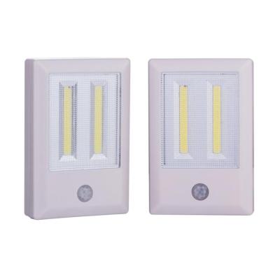 China Living Room Ultra Bright Indoor Cabinet Closet Magnetic Night Light COB LED Motion Sensor Light for sale