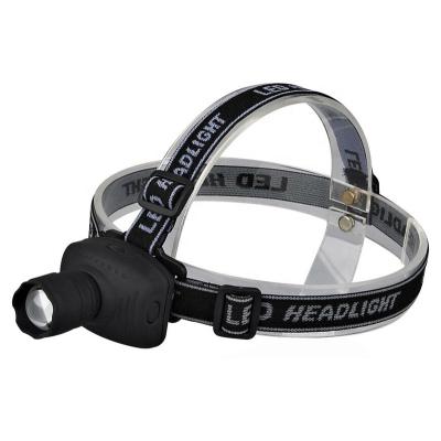 China High Quality 3AAA Battery Zoom Headlamp Focusable Camping Working Outdoor Telescopic Fishing Flashlight Rising Moving LED Headlight for sale