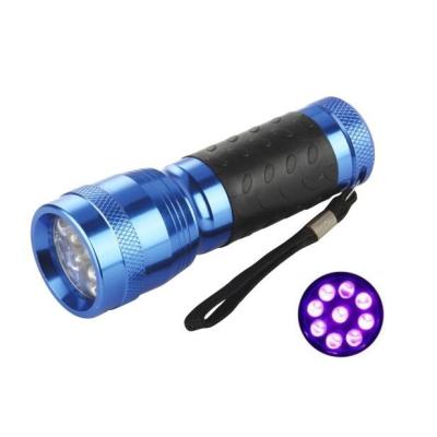 China UV Camping Flashlight Blacklight Urine Detector Mini Ultraviolet Led 14 Led UV Flashlight 395nm for sale