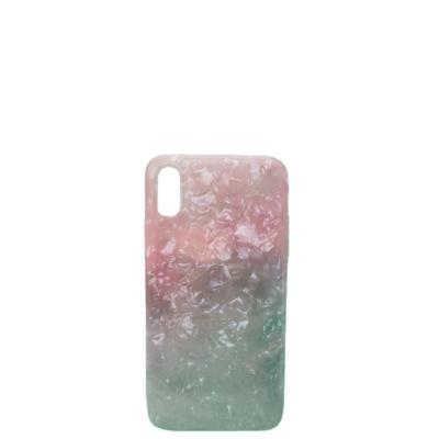 China New Stuffed Shell Texture Gradient TPU Material Shockproof High Quality Cell Phone Halves Case for sale