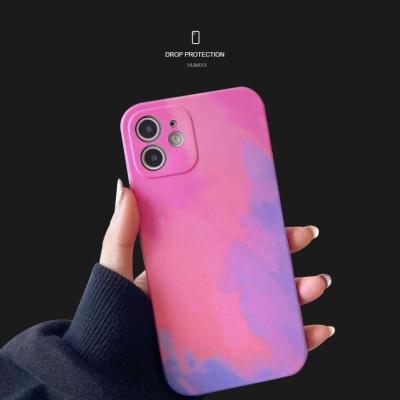 China Shockproof Frosted Oil Painting Phone Case Phone Shock Resistant Case For iPhone 13 12 11 Pro Max for sale