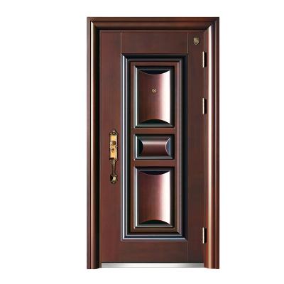 China Front Bulletproof Luxury Cast Aluminum Modern Gold Security Cast Aluminum Metal Entry Door for sale