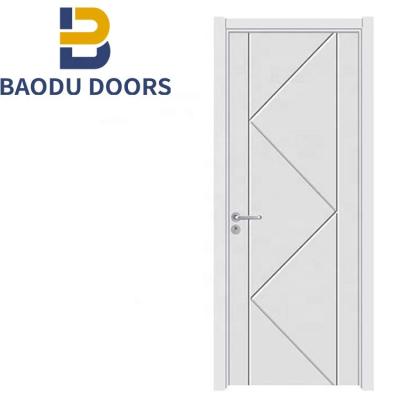 China Romania Modern Wood Carving Door Design /toilet PVC Door Design for sale