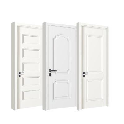 China Modern Cheap Price Modern Wood Internal Door Entry Door White Molded White Entry Door Primer for sale