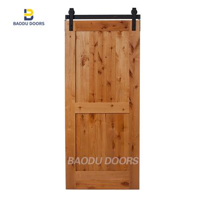 China Environmental Protection Baodu Barn Door Hardware Kit Sliding American Style Hanging Modern Barn Door Accessories For Wooden Door for sale