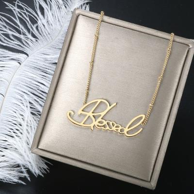 China Multilayer Necklace Inspired Jewelry Stainless Steel Gold Plated Blessed Necklace Women Minimalist Pendant Necklaces Fashion Jewelry for sale