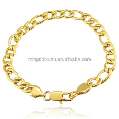 China Fashionable Women Fashion Bracelet 18k Gold Thin Layer Gold Color Bracelet Stainless Steel Bracelet For Women for sale