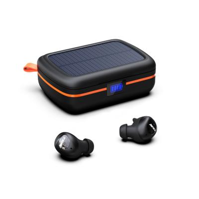 China Newest Type C Solar Power Bank Charger Earbuds Waterproof Wireless Bluetooth Earbuds TWS iPod BT Earbuds Earbuds for sale