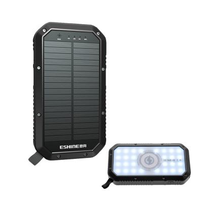 China Waterproof LED Display Solar Power Bank 10000mah NEW Dual USB ABS Solar Battery Charger Travel Powerbank For All Phone for sale