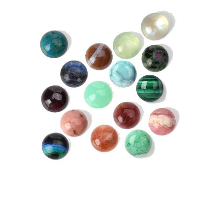 China Tiny Polished Gemstone Cabochon Gemstone Cabochons 10mm Round Loose From Buyers 4mm 6mm 8mm Flatback for sale