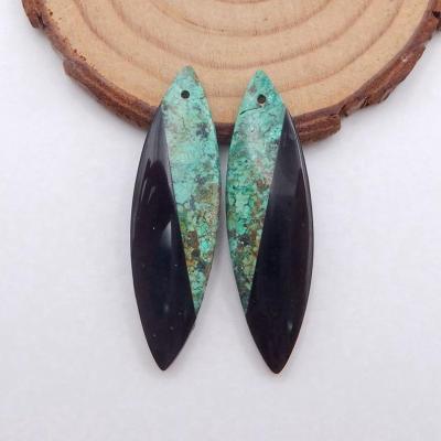 China Crystal Earrings Costume Wholesale Lot CLASSIC jewelry making semi-precious stone custom beads 43x12x4mm 6.1g for sale