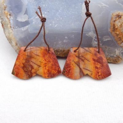 China Durable New Design Handmade Earring Gemstone Accessories, Multicolor Picasso Jasper Earring Beads, Loose Gemstone Beads for sale