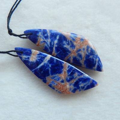 China Original Genuine Large Drop Earrings Gems Raw Gemstones For Sale Natural Blue Sodalite for sale