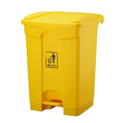 China Best Price New PP 45L Sustainable Foot Pedal Medical Public Plastic Waste Bin for sale