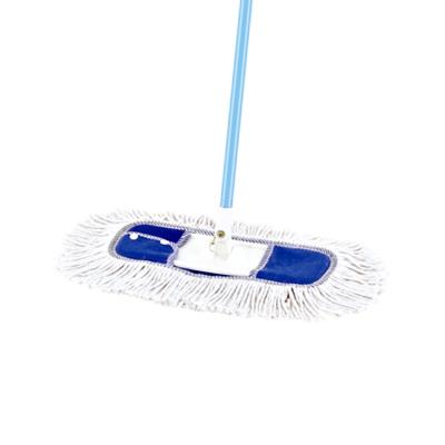 China Durable Best Viable Prices Iron Handle Cotton Floor Folding Broom for sale