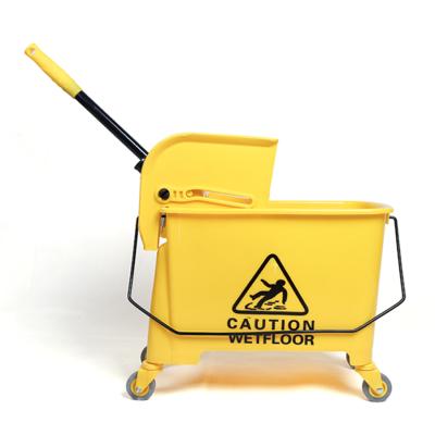 China Sustainable Hot Selling Plastic Wringer Mop Bucket With Wheels for sale