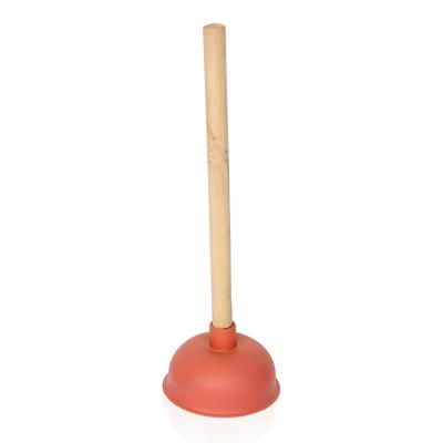 China Sustainable High Quality Wooden Handle Toilet Plunger for sale