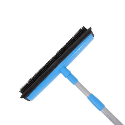 China Cheap Durable Household Remove Pet Hair Cleaning Brush TPR Rubber Broom for sale