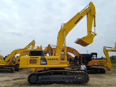 China Gebruikte graafmachine van 257 kW Komatsu Pc450 machine met 2,1 m3 emmer Te koop