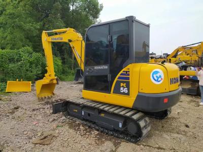 China PC56 5300kg Used Compact Excavators Second Hand Komatsu Excavator 0.22m3 Bucket for sale