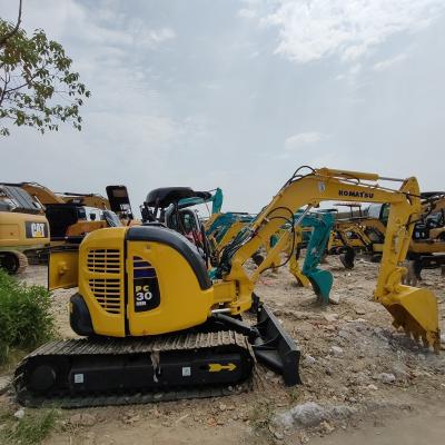 China Japanese PC 30 Used Komatsu Excavator Crawler Mounted Hydraulic Excavator 3197.8kg for sale