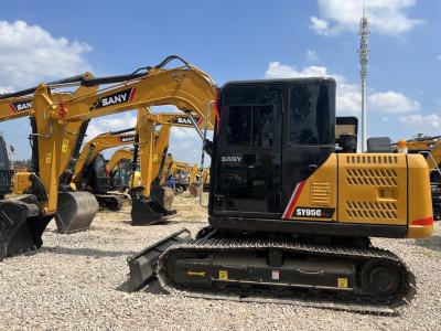 China Sany SY95C Used Sany Excavator Crawler Hydraulic 9 Tons 9185kg 0.36m3 Bucket for sale