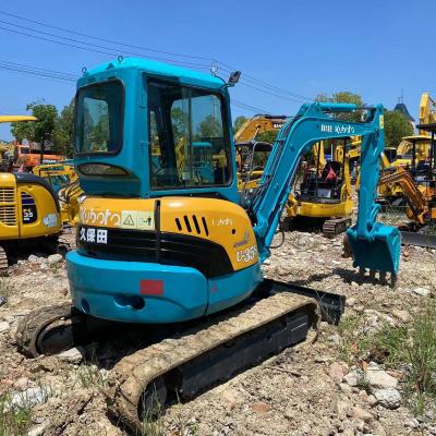 China Kubota U 35 Excavator Gebruikte Kubota Mini Digger Met 0.1m3 Bucket 3T Te koop