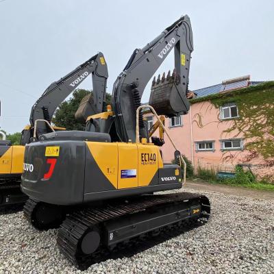 China Excavadora Volvo EC140 de segunda mano con rotación de 360 grados Ambiente de trabajo cómodo y seguro en venta