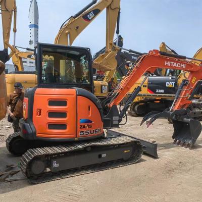 China Gebruikte originele Hitachi ZX55 Hitachi Gebruikte Crawler Excavator Tweedehands Mini 5 Ton Digger Constructie Machinery Te koop