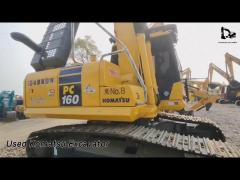 Powerful Used Komatsu Excavator PC160 16 Tons Hydraulic Crawler