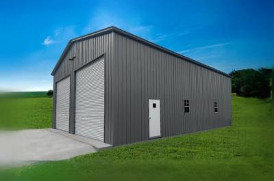 China Steel Structure Car Garage for Parking Hot-Rolled Steel Forming Galvanized Steel Shed for sale