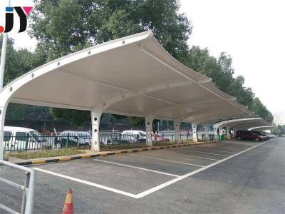 China Q235 Carbon Structural Steel Prefab Metal Carport Garages voor dubbele gebouwontwerp Te koop