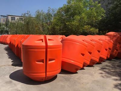 China Customized Request Marine Floating Barrier Buoy Cylinder Type Boat Buoy Dredge Floater for sale