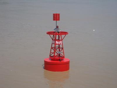 China Yellow JB1500 2.4m Diameter Deep Water Offshore Navigation Marine Mooring Buoy Iala for sale