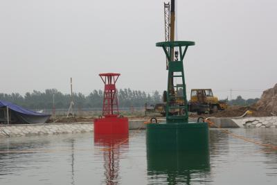 China JB1500 Floating Marine Polyurethane Foam Filled Navigation Buoy with Solar Light for sale