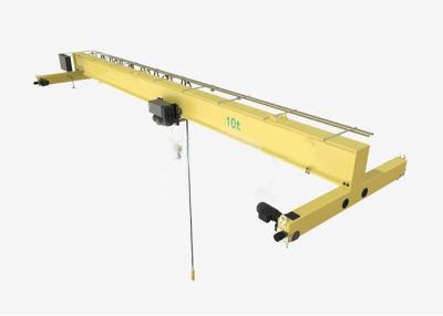 China 10ton single girder overhead crane with wire rope hoist for woshop for sale