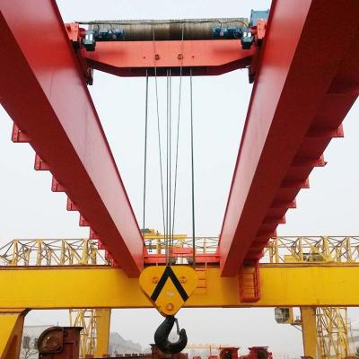 China 20ton electric double girder overhead crane with magnet price for sale