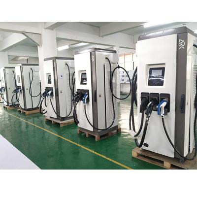 China ev fast charging station 3 phase AC+DC 60kw 120kw EF160 OCPP RFID CCS Chademo Type2 Level 3 EV charging station for sale