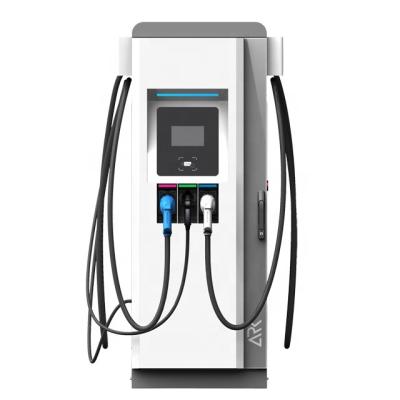 China ARK 120KW HP DC EV Fast Charger with CCS-2 CHAdeMO, AC type-2 three connectors and support OCPP V1.6J UF160K750CJ-AC22 for sale