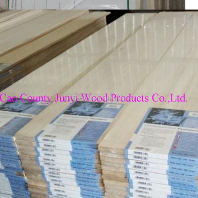 China FSC furniture S4S certificate bleached paulownia wood price for sale