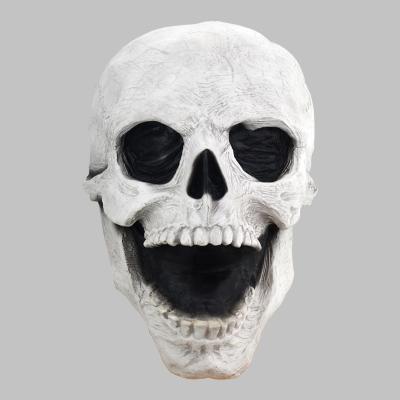 China Eco-Friendly Skeleton Latex Cosplay Masquerade Mask Horror Halloween Cosplay Mask Skullcandy Full Face Party Mask for sale