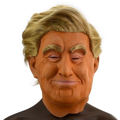 China Adults Full Face Costume Headgear Latex Rubber Eco-friendly Material Realistic Halloween Masks President Trump Face Mask for sale