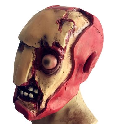 China Halloween Party Mask Iron Man Eco-Friendly Eyed Helmet Zombie Scary Mask for sale